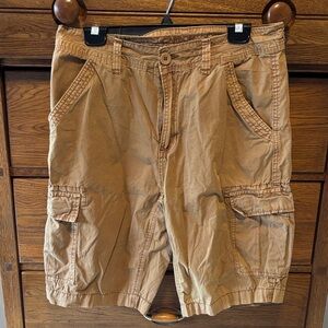 Carbon Cargo Shorts Brown Mens Waist 32